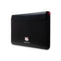 Hello Kitty PU Metal Logo Sleeve - Notebook case 13" / 14" (black)