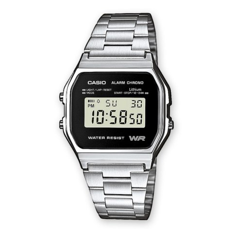 Men's Watch Casio A158WEA-1EF Black Grey Silver