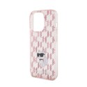 Karl Lagerfeld Monogram Choupette - Case for iPhone 15 Pro Max (Pink)