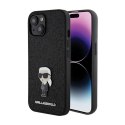 Karl Lagerfeld Fixed Glitter Ikonik Logo Metal Pin - iPhone 15 / 14 / 13 Case (black)