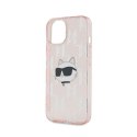 Karl Lagerfeld IML Choupette Head & Monogram - iPhone 15 / 14 / 13 Case (pink)