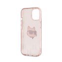 Karl Lagerfeld IML Choupette Head & Monogram - iPhone 15 / 14 / 13 Case (pink)