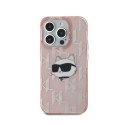 Karl Lagerfeld IML Choupette Head & Monogram - iPhone 15 Pro Max Case (pink)