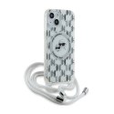 Karl Lagerfeld IML Crossbody Monogram Karl & Choupette Head MagSafe - iPhone 15 / 14 / 13 Case (Transparent)