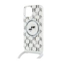 Karl Lagerfeld IML Crossbody Monogram Karl & Choupette Head MagSafe - iPhone 15 / 14 / 13 Case (Transparent)