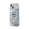 Karl Lagerfeld Liquid Glitter Choupette Head MagSafe - Case for iPhone 15 / 14 / 13 (Transparent)