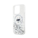 Karl Lagerfeld Liquid Glitter Choupette Head MagSafe - iPhone 13 Pro Case (Transparent)