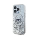 Karl Lagerfeld Liquid Glitter Choupette Head MagSafe - iPhone 15 Pro Case (Transparent)