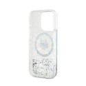 Karl Lagerfeld Liquid Glitter Choupette Head MagSafe - iPhone 15 Pro Case (Transparent)