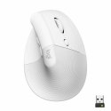 Mouse Logitech Lift White Ergonomic 4000 dpi