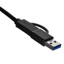 USB-C to Ethernet Adapter Unitek U1313C Grey 30 cm