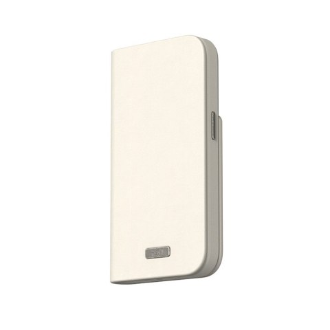 Moshi Overture MagSafe - Leather 3-in-1 case with flap for iPhone 15 Pro (Eggnog White)