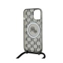 Karl Lagerfeld IML Crossbody Monogram Karl & Choupette Head MagSafe - Case for iPhone 15 / 14 / 13 (Black)