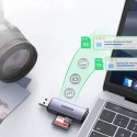 Czytnik Ugreen CM185 50706 do kart SD / micro SD na USB-A 3.0 / USB-C 3.0 - szary