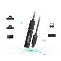 Bezprzewodowy transmiter audio Ugreen CM150 Toslink do Bluetooth 5.0 aptX Low Latency - czarny