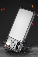 Wozinsky Magnetic Cam Slider Case magnetyczne etui 360 na cały telefon szkło na ekran osłona na aparat Huawei P40 czarny