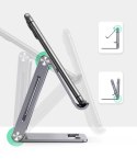 Ugreen metalowa aluminiowa składana podstawka na telefon tablet szary (LP263 80708)