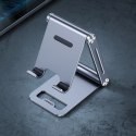 Ugreen metalowa aluminiowa składana podstawka na telefon tablet szary (LP263 80708)