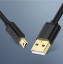 Ugreen kabel przewód USB - mini USB 480 Mbps 2 m czarny (US132 30472)