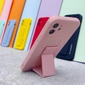 Wozinsky Kickstand Case silikonowe etui z podstawką iPhone 11 Pro Max różowe