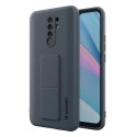 Wozinsky Kickstand Case silikonowe etui z podstawką etui Xiaomi Redmi 9 niebieskie