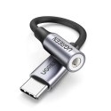 Adapter Ugreen AV161 do słuchawek mini jack 3,5 mm (żeński) / USB-C (męski) 10 cm - czarny