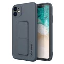 Wozinsky Kickstand Case silikonowe etui z podstawką etui Samsung Galaxy A22 4G niebieskie