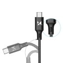 Wozinsky kabel USB - USB Typ C 2,4A 2m czarny(WUC-C2B)