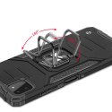 Wozinsky Ring Armor pancerne hybrydowe etui pokrowiec + magnetyczny uchwyt Samsung Galaxy A22 4G różowy