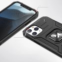 Wozinsky Ring Armor pancerne hybrydowe etui pokrowiec + magnetyczny uchwyt iPhone 13 Pro Max różowy