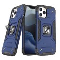 Wozinsky Ring Armor pancerne hybrydowe etui pokrowiec + magnetyczny uchwyt iPhone 13 Pro niebieski