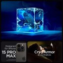 Etui Spigen Cryo Armor na iPhone 15 Pro Max - czarno-czerwone