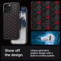 Etui Spigen Cryo Armor na iPhone 15 Pro Max - czarno-czerwone