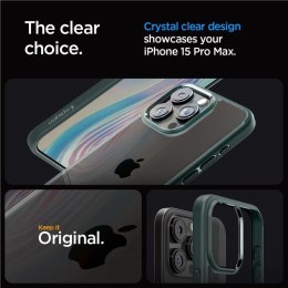 Etui Spigen Ultra Hybrid na iPhone 15 Pro Max - ciemnozielone