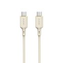 Kabel Dudao L7SCC USB-C - USB-C 100W 1m - beżowy