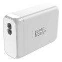 Ładowarka GaN Silver Monkey SMA152 130W 3xUSB-C PD USB-A QC 3.0 z odłączanym kablem zasilającym - biała