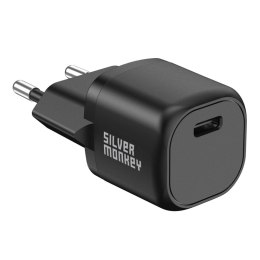 Ładowarka sieciowa Silver Monkey Mini USB-C 20W PD - czarna