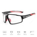 Okulary rowerowe Rockbros SP216BK fotochromowe UV400 - czarno-czerwone