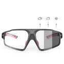 Okulary rowerowe Rockbros SP216BK fotochromowe UV400 - czarno-czerwone