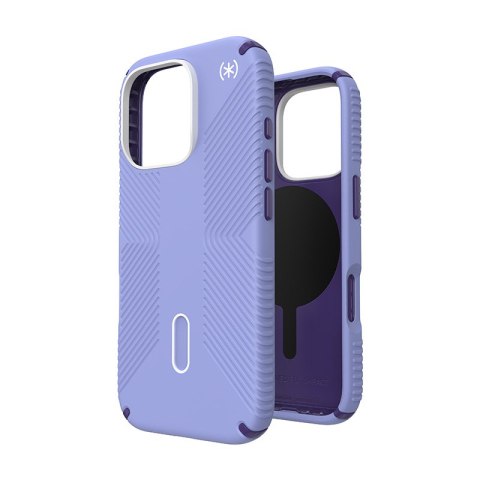 Speck Presidio2 Grip ClickLock & MagSafe - Case for iPhone 16 Pro (Future Lavender / Cassis Purple / White)