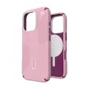 Speck Presidio2 Grip ClickLock & MagSafe - Case for iPhone 16 Pro (Wednesday Pink / Boysenberry Purple / White)