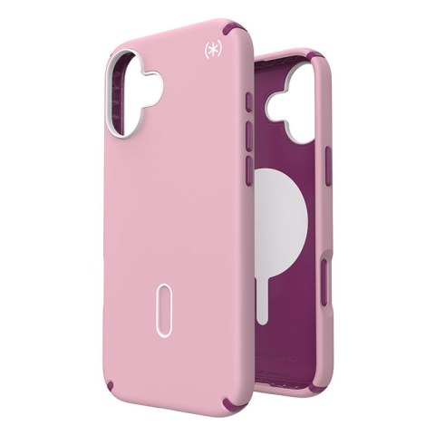 Speck Presidio2 Pro ClickLock & MagSafe - Case for iPhone 16 Plus (Wednesday Pink / Boysenberry Purple / White)