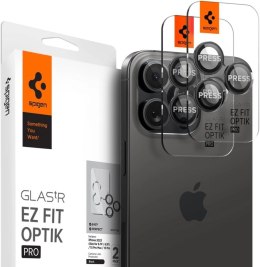 Osłona aparatu Spigen Glas.tR EZ Fit Optik Camera Protector na iPhone 14 Pro / Pro Max / 15 Pro / Pro Max - czarna 2 szt.