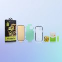 Bestsuit 6w1 zestaw do iPhone 13 mini etui / szkło hartowane flexi / folia na tył / szkło na aparat / ściereczki / aplikator (D3