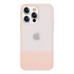 Kingxbar Plain Series etui pokrowiec do iPhone 13 Pro Max silikonowa obudowa różowy