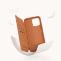 Nillkin Qin Leather Pro Case etui iPhone 14 Pro Max osłona na aparat kabura pokrowiec obudowa z klapką czarny