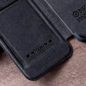 Nillkin Qin Leather Pro Case etui iPhone 14 Pro osłona na aparat kabura pokrowiec obudowa z klapką czarny