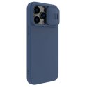 Nillkin CamShield Magnetic Silicone Case etui iPhone 14 Pro Max magnetyczny MagSafe pokrowiec z osłoną na aparat niebieski