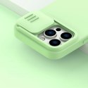 Nillkin CamShield Magnetic Silicone Case etui iPhone 14 Pro Max magnetyczny MagSafe pokrowiec z osłoną na aparat niebieski