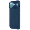 Nillkin CamShield Leather S Case etui iPhone 14 Pro pokrowiec z osłoną na aparat niebieskie